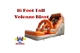 Volcano Lava Blast Inflatable Water Slide With Pool - Only Inflatables