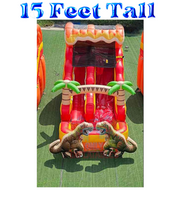 Dinosaur Inflatable Water Slide With Pool - Only Inflatables