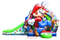 Super Mario Inflatable Combo Bounce House with Slide - Only Inflatables