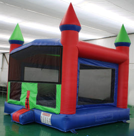 Rainbow Commercial Grade Inflatable Bounce House - Only Inflatables