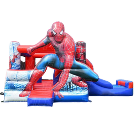 Spiderman Inflatable Bounce House w/ Slide custom 60+ days - Only Inflatables