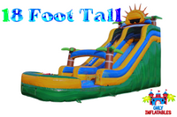 Sunny Day Commercial Grade Inflatable Water Slide With Pool - Only Inflatables