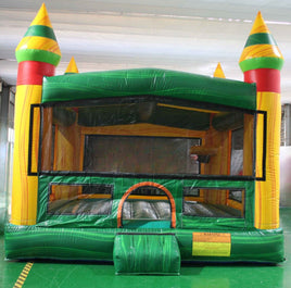Fiesta Inflatable Bounce House with Basketball Hoop - Only Inflatables